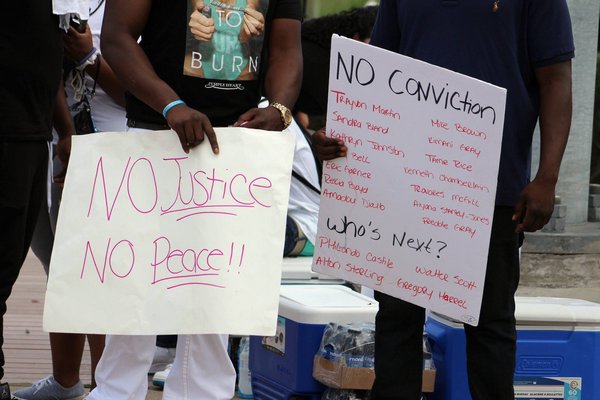 A Black Lives Matter protest was held in Riverside over the weekend. COURTESY OF ELIZABETH WAGNER