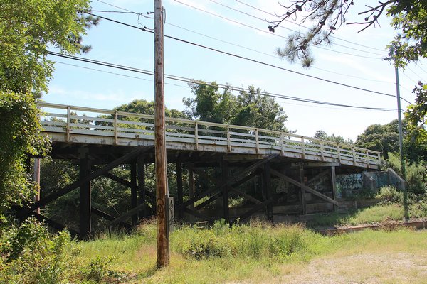 The underside of the Cranberry Hole Road bridge shows severe deterioration. KYRIL BROMLEY