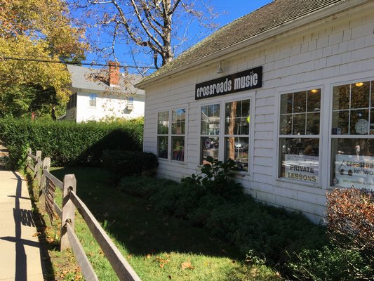 Crossroads Music in Amagansett will close after 10 years in business. LAURA WEIR