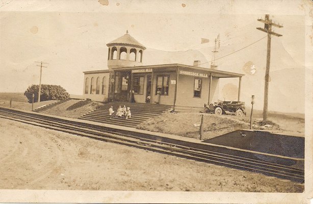 The Shinnecock Hills Train Station and Post Office Circa 1900.