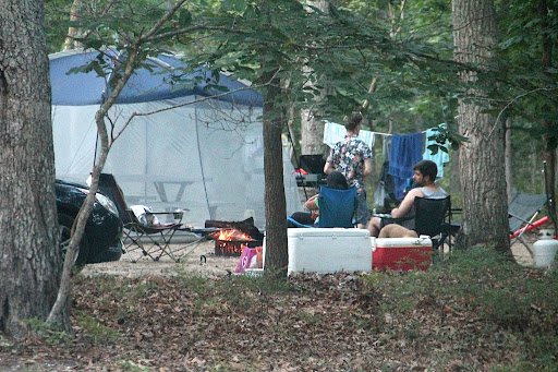 Campers at Cedar Point Park.   PRESS FILE