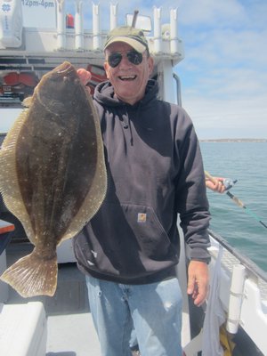 Mark Grivas of Hampton Bays caught this dog-tooth snapper out of Bahia de los Muertos off the coast of Baja California Sur.