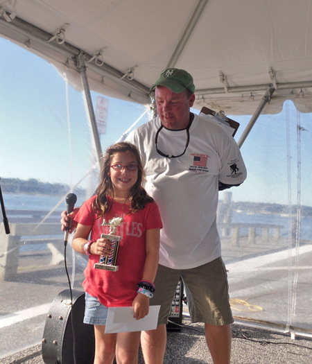 TEAM SHIP-A-SHORE: Isabella Weitzen and Ryan McMahon swept the junior divisions of the Jordan Haerter Memorial Fishing Tournament over the weekend.