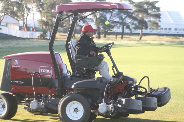 The fairway mowers are operated by a talented team of both staff and volunteers from other courses CAILIN RILEY