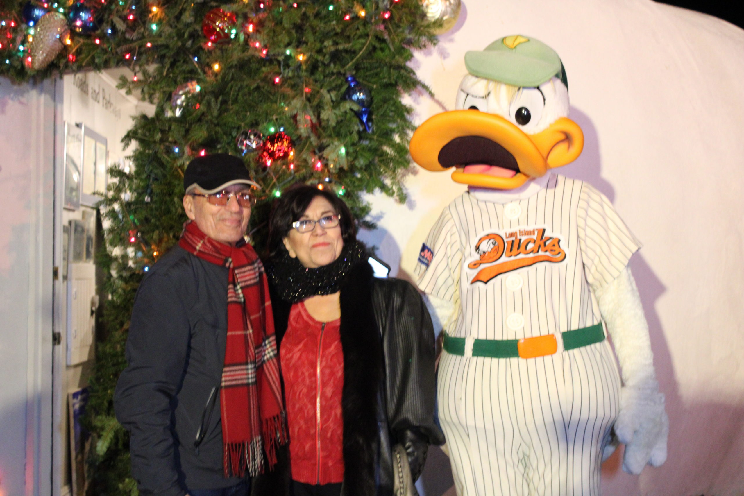 The Big Duck lighting in Flanders was on Monday night. 