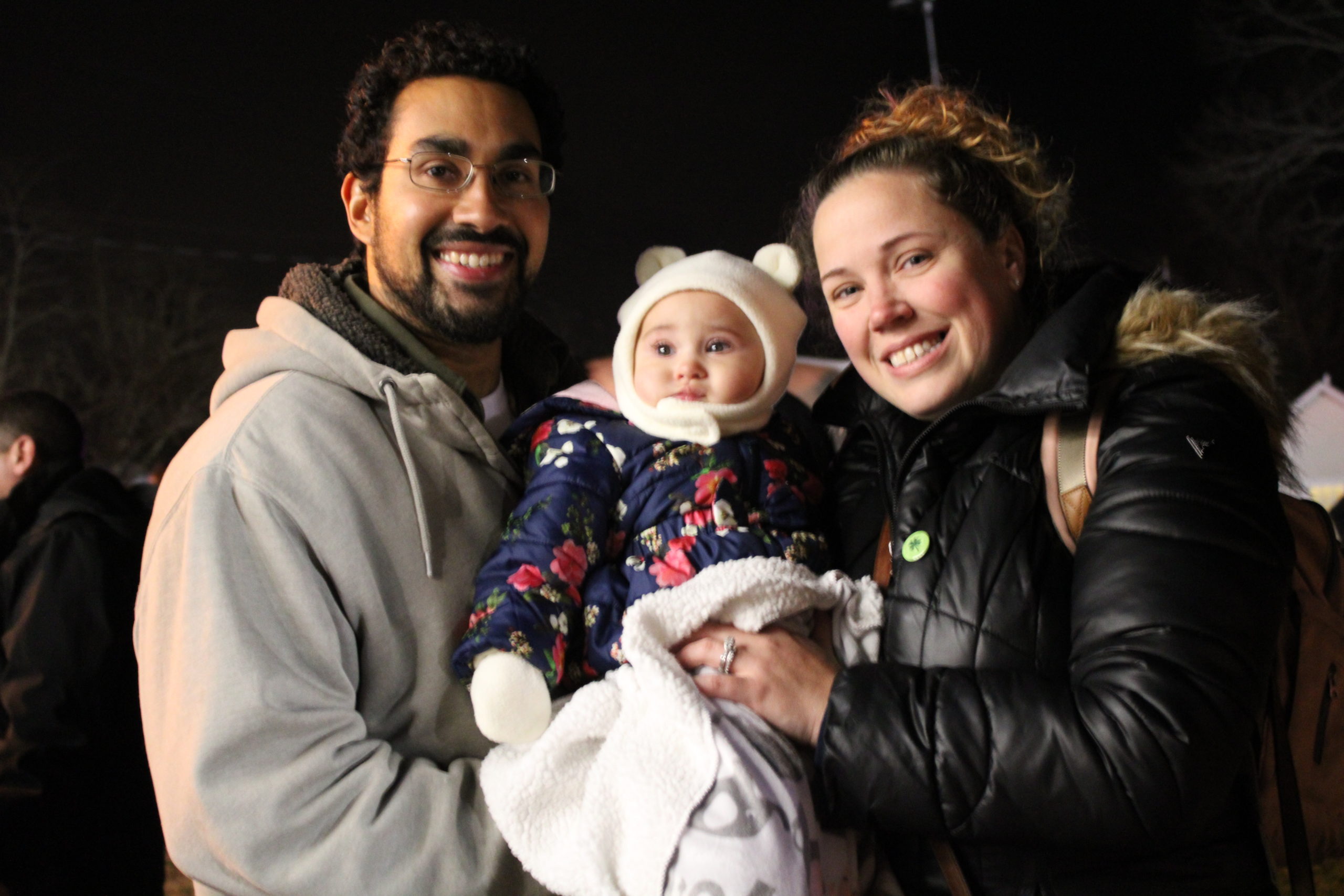 Tony and Jessica Valderrama with their daughter Eliana. 