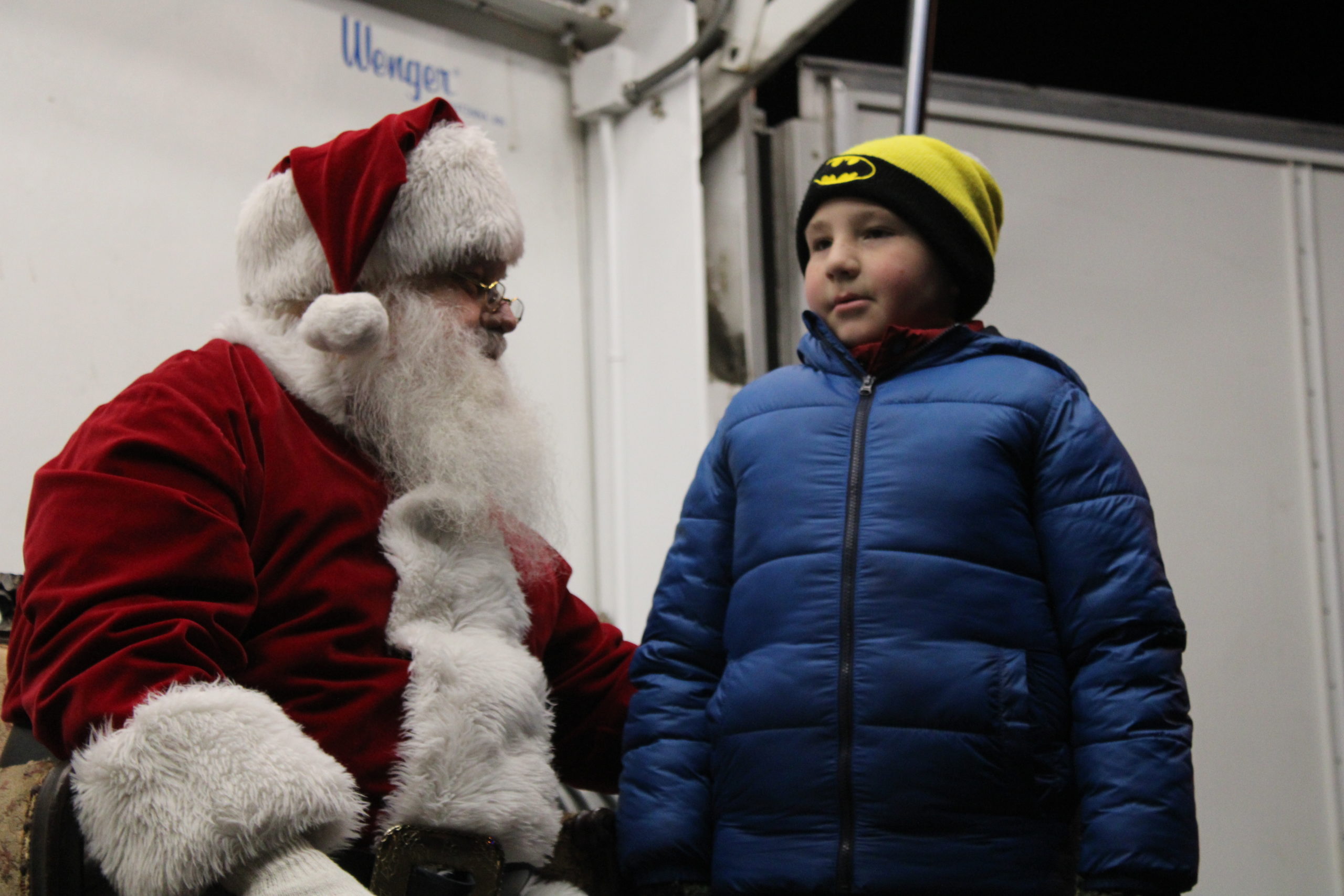 Evan Baldini and Santa. 