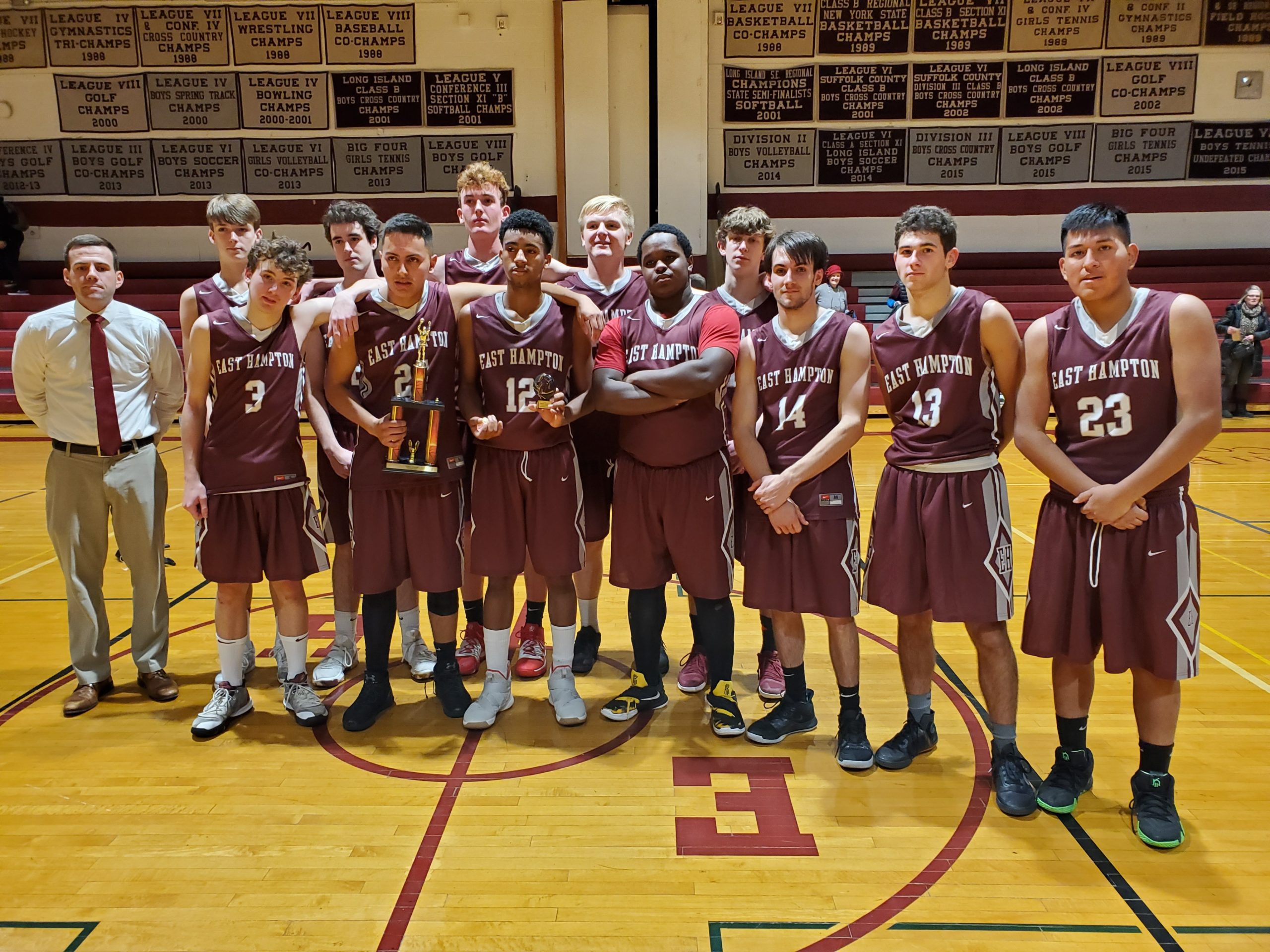 The Bonackers won their host Kendall Madison Tip-Off Classic on Saturday night with a 55-49 victory over East Islip.