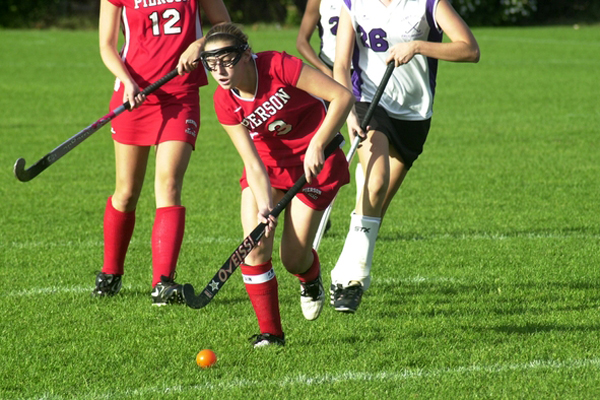 Alexa Lantiere heads toward the goal.<br>Photo by Cailin Riley