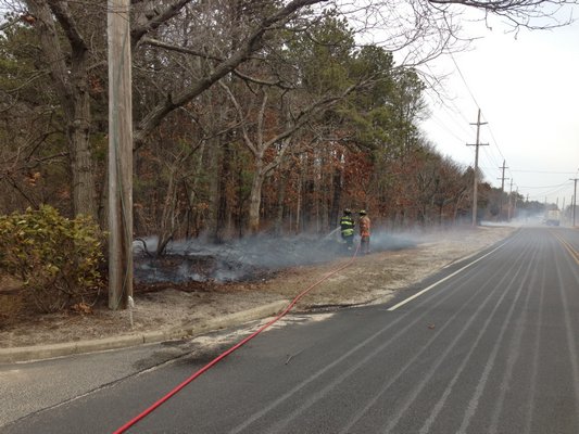  was in command at the scene. PHOTO COURTESY OF WESTHAMPTON BEACH FIRE DEPARTMENT