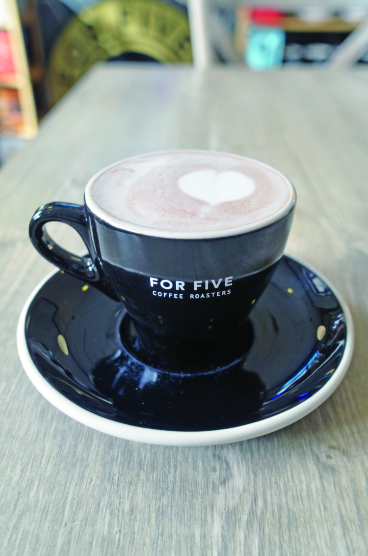 Hot chocolate at For Five in Hampton Bays. KIM COVELL