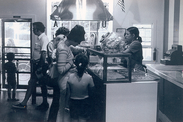 The Fudge Company on Jobs Lane in 1973.