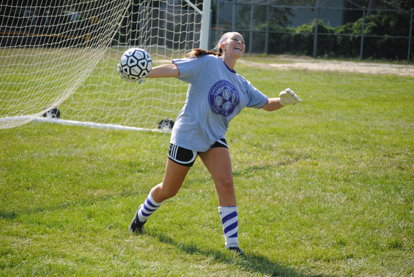 Senior Diana Anchia will anchor the Lady Baymen's back line. 