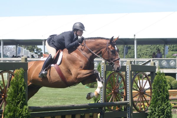 Mary Stevenson and Clever Z in the local hunter non-pro class. CAILIN RILEY