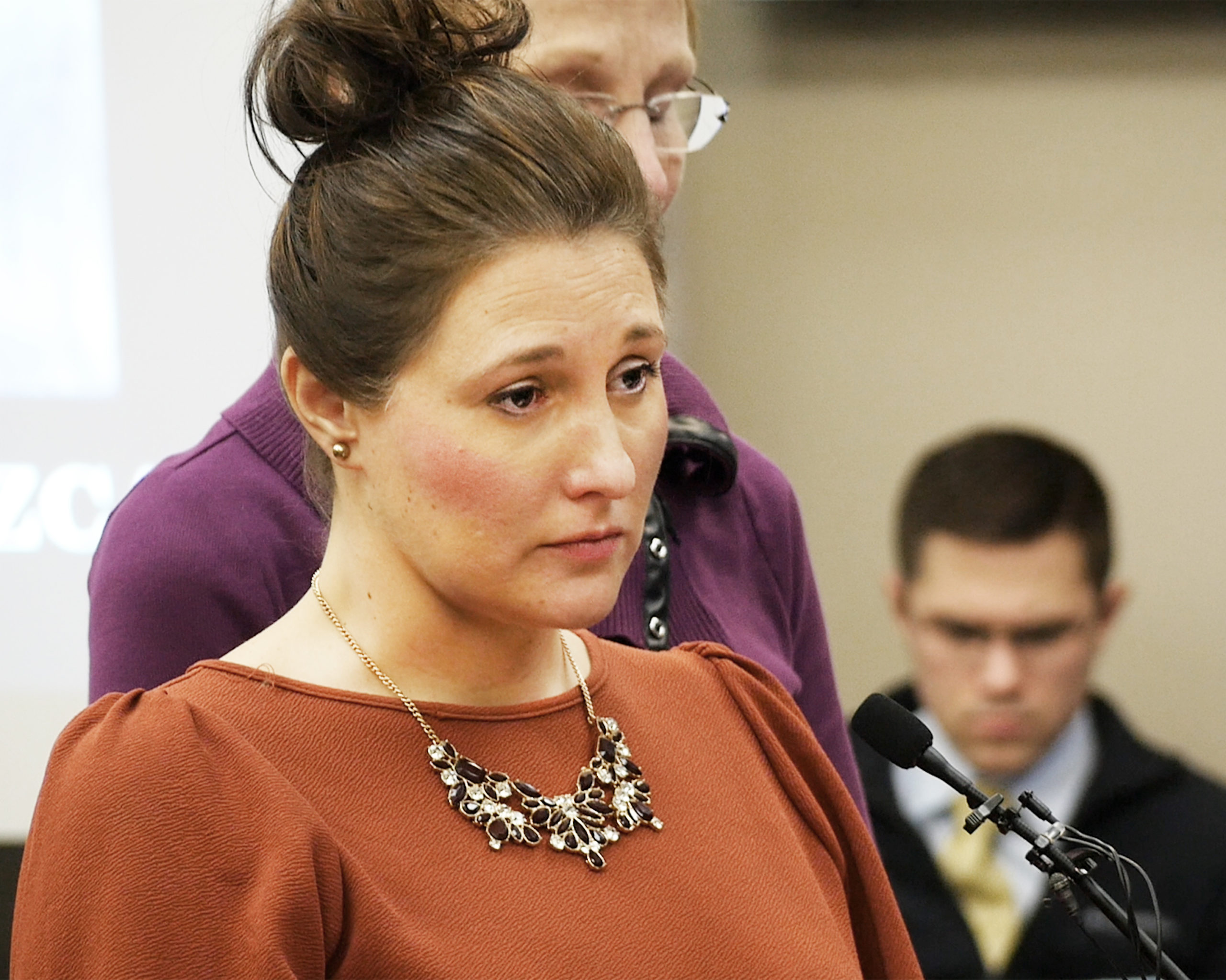 Trinea Gonczar faces long time family friend Larry Nassar to give her victim impact statement in Ingham County, Michigan.