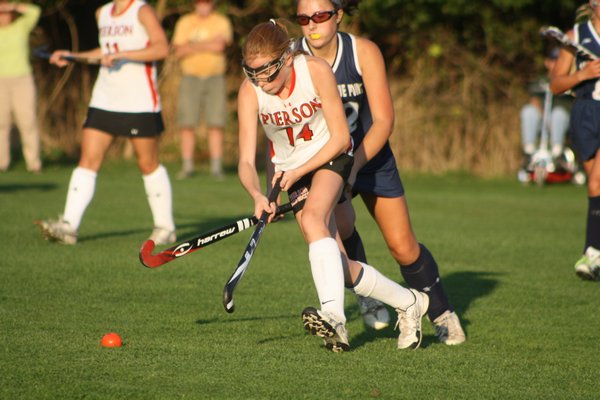 Ana Sherwood scored the first goal in Pierson's 2-1 win over Bayport. CAILIN RILEY