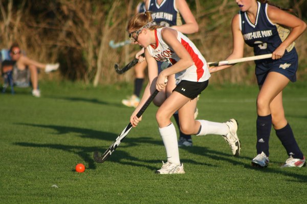 Ana Sherwood scored the first goal in Pierson's 2-1 win over Bayport. CAILIN RILEY