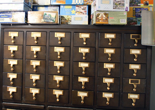 The Springs library still uses a card catalog