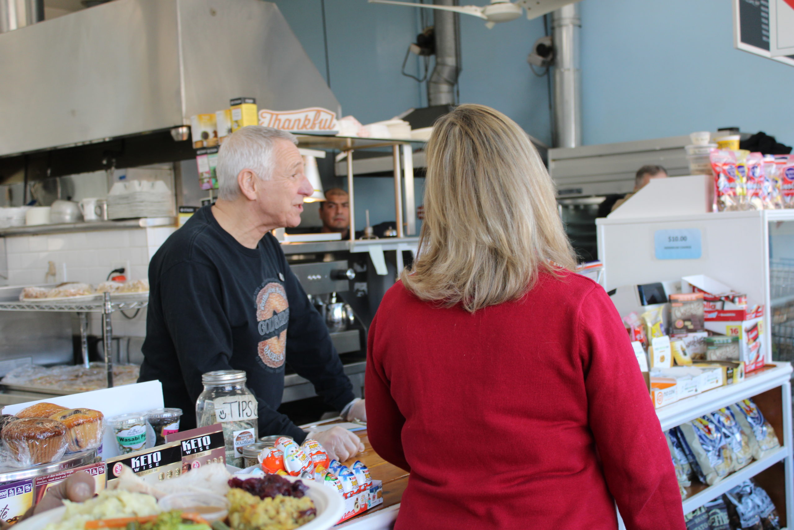 Goldberg's in Westhampton Beach shows gratitude for Bove employees for their work on the Main Street Project with an appreciation lunch on Friday. 