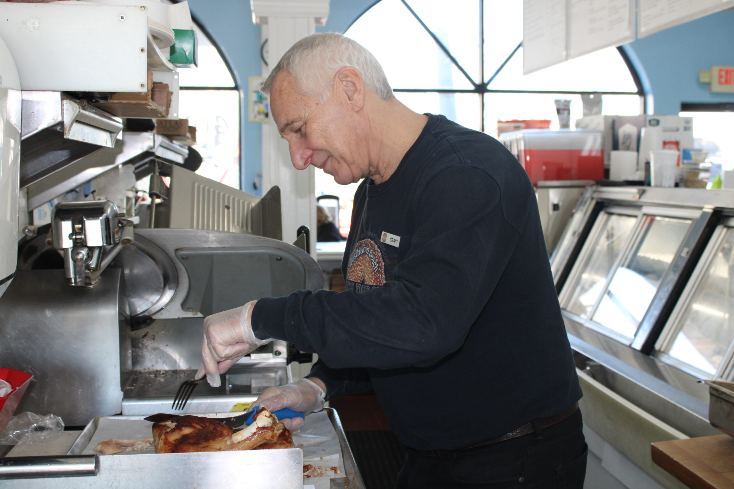 Goldberg's in Westhampton Beach shows gratitude for Bove employees for their work on the Main Street Project with an appreciation lunch on Friday. 