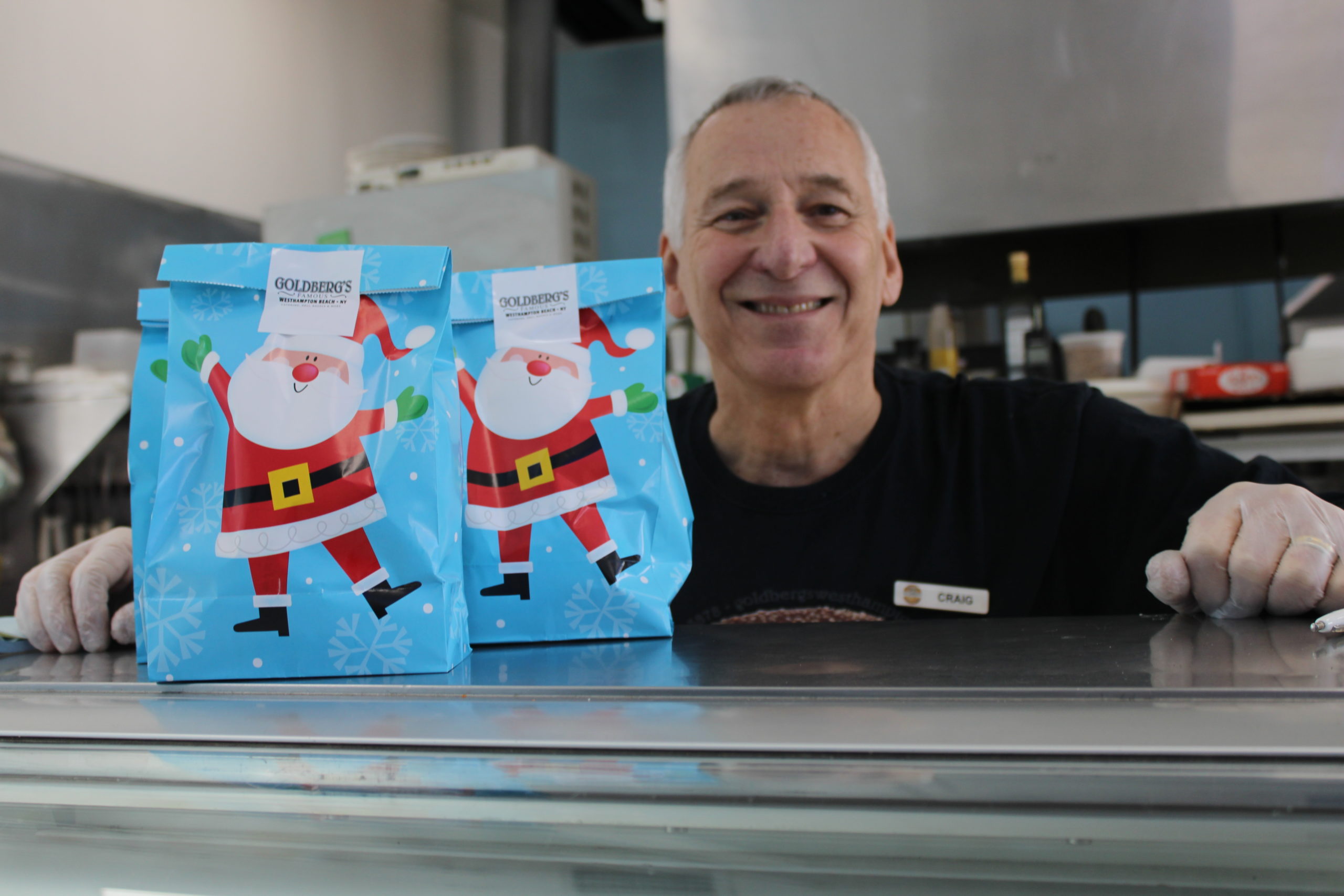 Goldberg's in Westhampton Beach shows gratitude for Bove employees for their work on the Main Street Project with an appreciation lunch on Friday. 