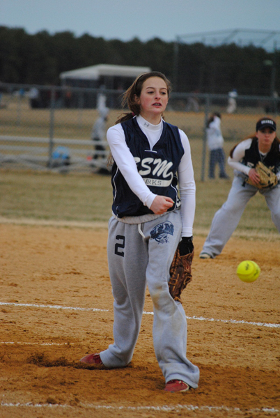 ESM's Jessica McKinnon pitched a no-hitter against Huntington.