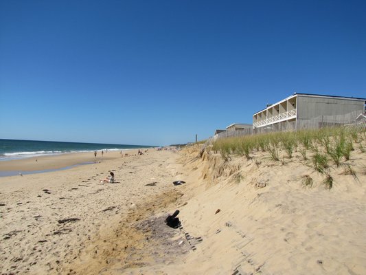 The beach in Montauk returned following the erosion during Hermine