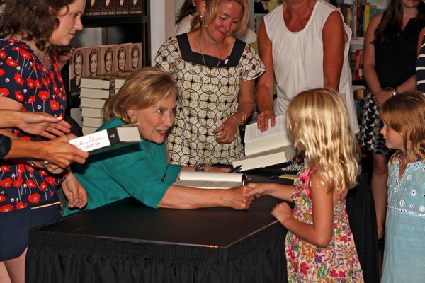 Hillary Clinton signed copies of her new book at Books and Books in Westhampton Beach on Sunday