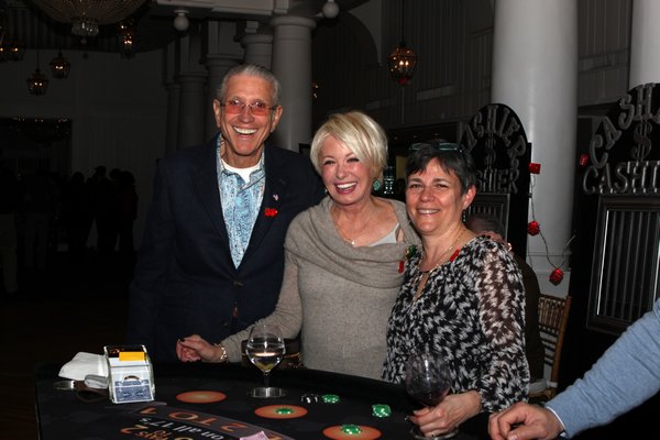  Donna Doherty and Beth Flanagan at the Westhampton Kiwanis ‘Casino for a Cause” at Ocean Resort at Bath and Tennis on Saturday night. Neil Salvaggio