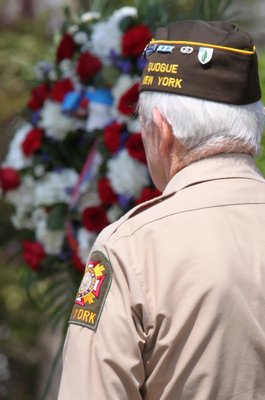 Memorial Day was observed with a ceremony at the War Memorial in the Westhampton Cemetery on Monday