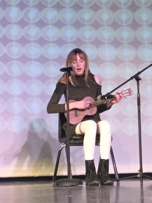 Southampton Town Youth Bureau hosted its annual Hamptons Got Talent competition on Friday at Hampton Bays High School. Nora Conlon took third. KIM COVELL
