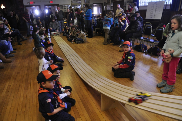  wins the best sportsmanship award at the Sag Harbor Pack 445 Pinewood Derby on January 24 at American Legion Post 338 on Bay Street. MICHELLE TRAURING