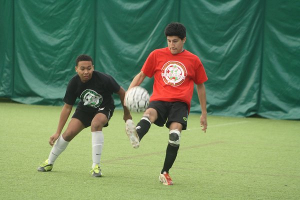 Pierson's Jesus Padilla playing at an indoor tournament over the winter. He will be a key returning player for the Whalers this fall. CAILIN RILEY