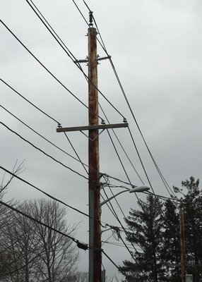 The old utility poles in East Hampton have finally been removed. KYRIL BROMLEY
