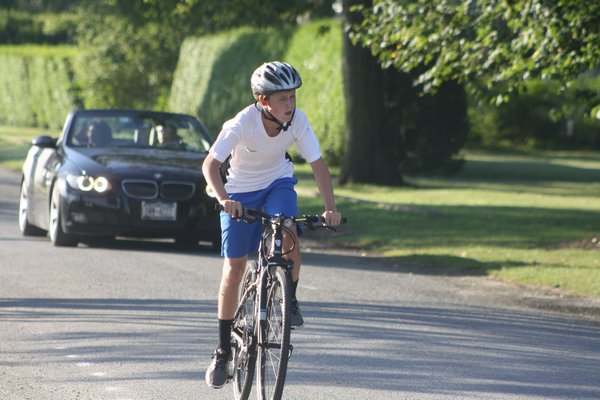 Children participated in the fourth annual Quogue Field Club Junior Sports Teen Triathlon on Saturday. CAILIN RILEY