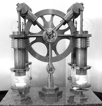 Netherlands steampunk Jos De Vink's Stirling engine