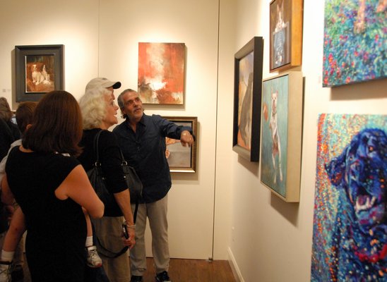 RJD Gallery in Sag Harbor hosted its annual exhibition to raise funds and awareness for the Southampton Animal Shelter Foundation on May 9. ANNELIE INDILLA