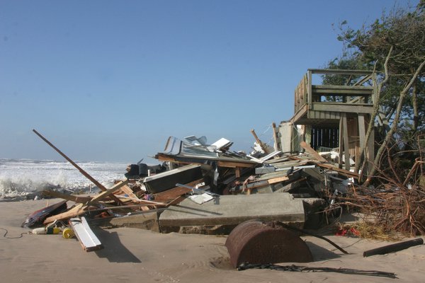 Ron Lauder is asking to rebuild a small oceanfront house that was destroyed during Superstorm Sandy in 2012.   MICHAEL WRIGHT