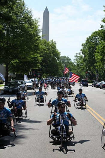 A soldier ride took participants around the nation's capital last week. PHOTO COURTESY OF NICK KRAUS