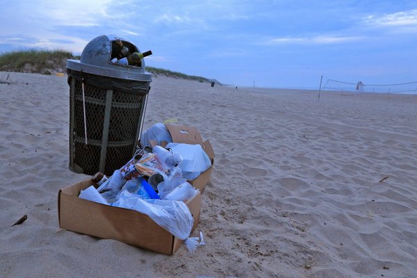 The Shoreline Sweep to clean the East End beaches will take place on April 27.   COURTESY DELL CULLUM