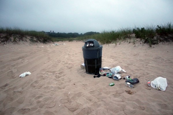 The Shoreline Sweep to clean the East End beaches will take place on April 27.   COURTESY DELL CULLUM