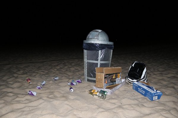 The Shoreline Sweep to clean the East End beaches will take place on April 27.   COURTESY DELL CULLUM