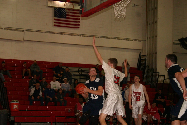 Dalton McCarthy puts up a shot in his team's win over Connetquot. 