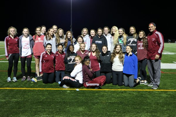 The Southampton girls track team. SUBMITTED PHOTO