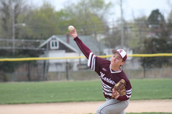 Chad Pike on the hill against Mercy. KERRY MONACO