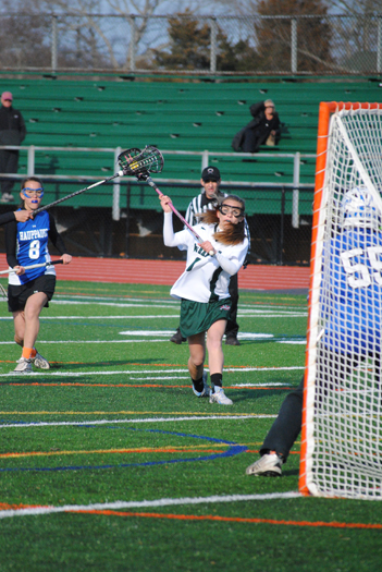 Kaitlyn Ogeka unloads a shot.
