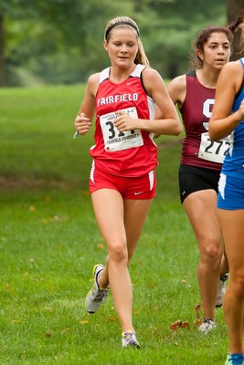 Stef Vickers just finished her first season on the women's cross country team at Fairfield University. COURTESY OF FAIRFIELD UNIVERSITY