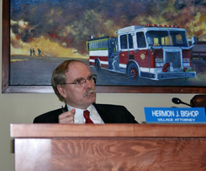  gave a presentation on the appraisal process at the Westhampton Beach trustee meeting Thursday night. JESSICA DINAPOLI