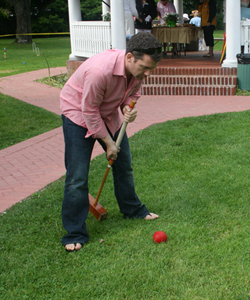  and Laura Kelleher at the the Westhampton Mallet Club's 50th anniversary celebration Saturday. JESSICA DINAPOLI