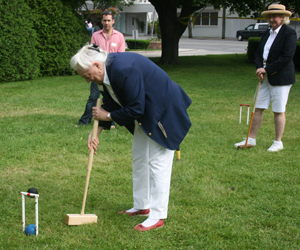  an attendee of the Westhampton Mallet Club's 50th Anniversary Celebration Saturday